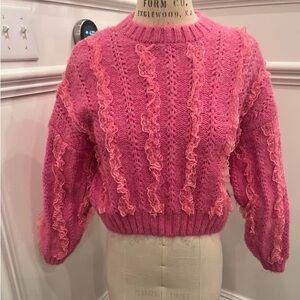 Zara ruffle sweater
